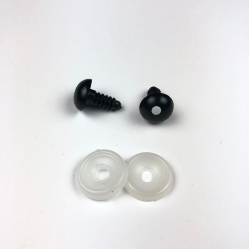 Očko čierne 13mm, bezpečnostné - pár